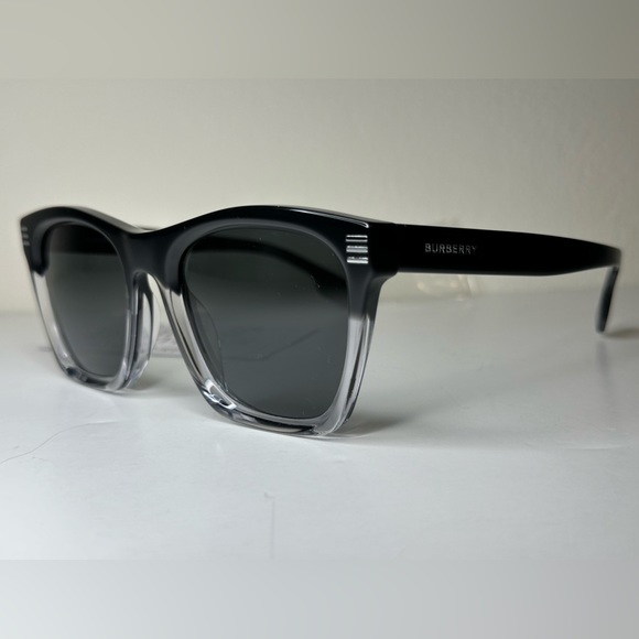 NWT MENS BURBERRY COOPER SUNGLASSES BE4348F 394887 BLACK W/ALL ACCESSORIES - Picture 13 of 13